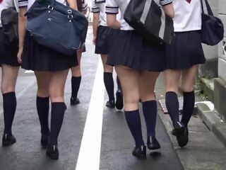 Japanese Schoolgirl's Dirty Panties Tease and Seduce You