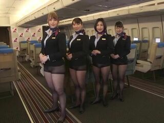 Japanese Air Hostess Gives Mind-Blowing Sex Service to Passengers in Midair