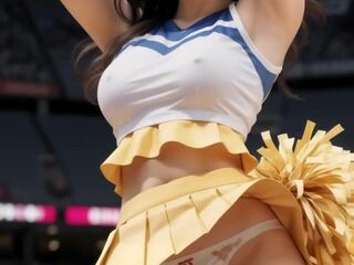 Japanese Cheerleaders Expose Their Panties in a Sultry Routine